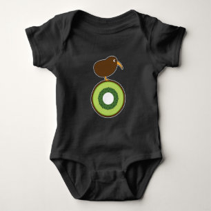 Kiwi Bird Funny Kiwi Fruit Gift Baby Bodysuit