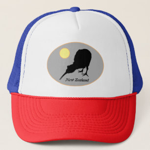 Kiwi Bird & Moon, New Zealand, Bro Fashion/ Hat