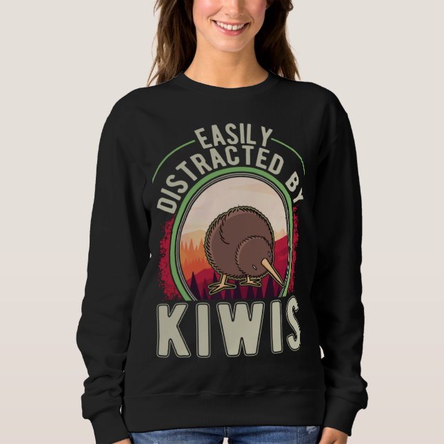 Kiwi Bird Neu Zealand Bird Kiwi Sweatshirt (Front)