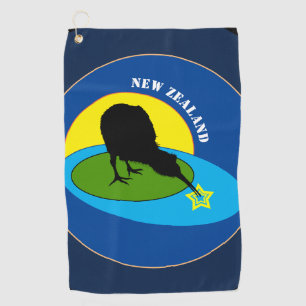 Kiwi Bird & New Zealand /Bro Golf Towels