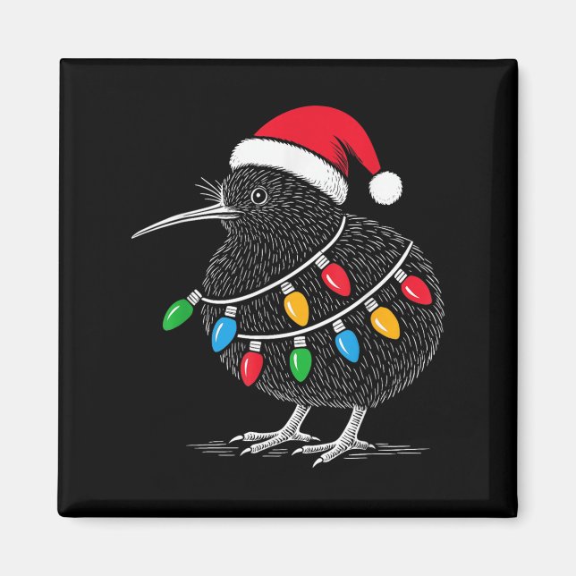 Kiwi Bird New Zealand Holiday Christmas  Magnet (Front)