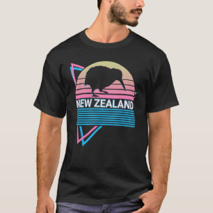Kiwi Birds Kiwi Lover Retro New Zealand T-Shirt