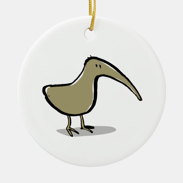 kiwi ceramic ornament (Front)