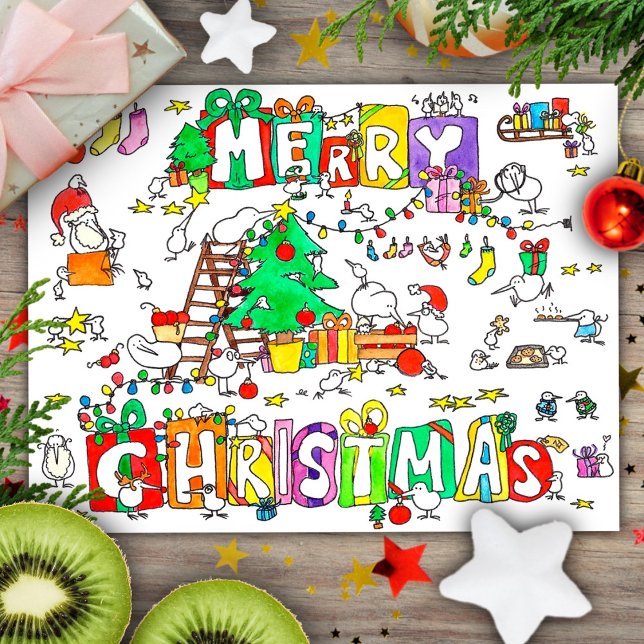Kiwi Christmas postcard by Nicole Janes (Creator Uploaded)