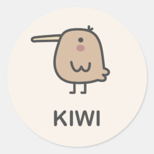 Kiwi Classic Round Sticker