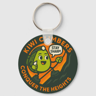 Kiwi Climbers Conquer The Heights Key Ring