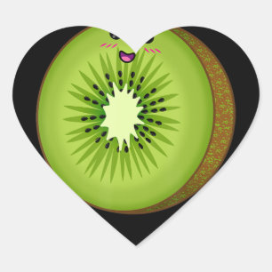 kiwi costume food fruit halloween lazy easy heart sticker
