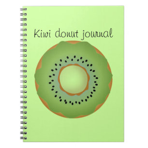 kiwi doughnut notebook