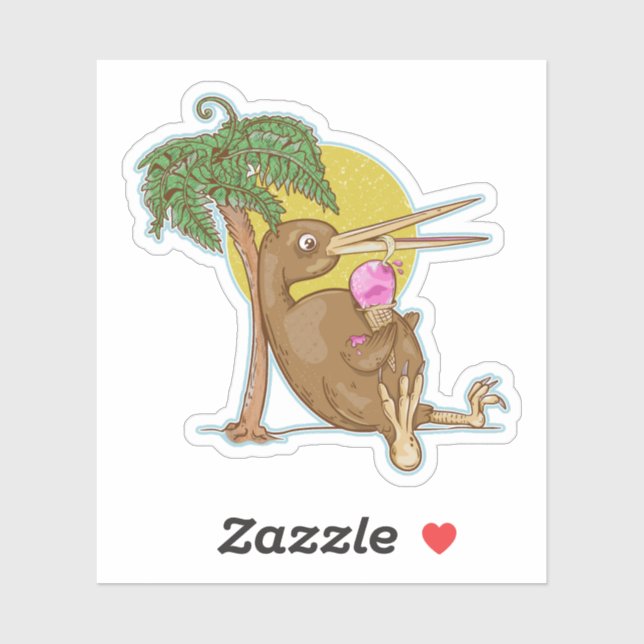 Kiwi eating an icecream (Sheet)