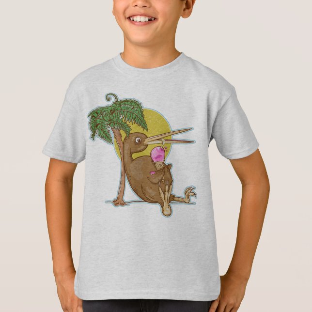 Kiwi eating an icecream T-Shirt (Front)