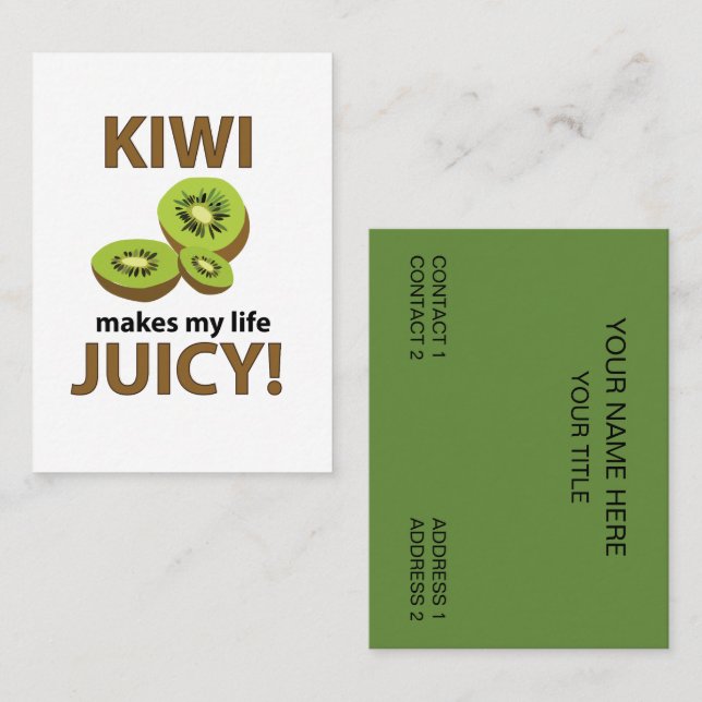 Kiwi Fruit  Business Card (Front/Back)