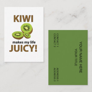 Kiwi Fruit Fresh Fruits Business Card