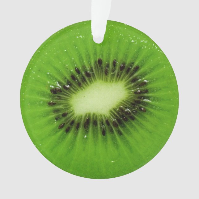 Kiwi Fruit Fresh Slice Ornament (Front)