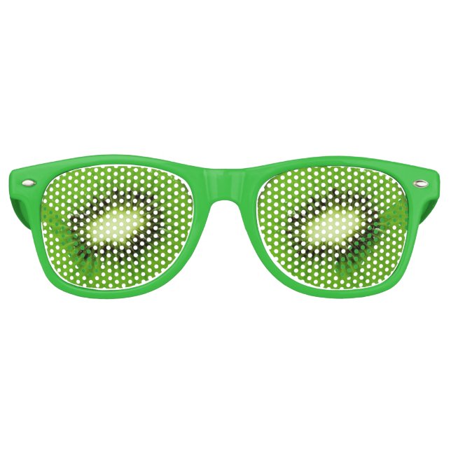 Kiwi Fruit Fresh Slice Retro Sunglasses (Front)
