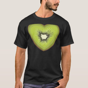 Kiwi Fruit Love Shape Exotic Fruit Sweet and Sour T-Shirt