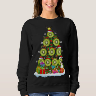 Kiwi Fruit Lover Xmas Lights Funny Kiwi Fruit Chri Sweatshirt