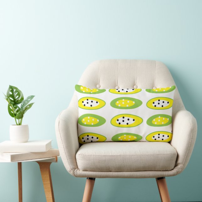 Kiwi Fruit Lumbar Cushion (Chair)