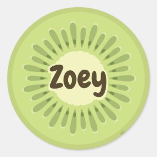Kiwi Fruit Name Label