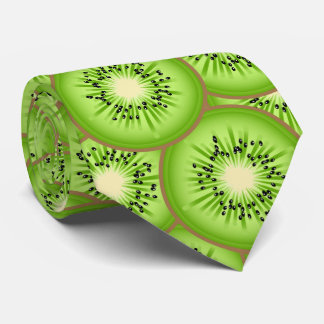 Kiwi Fruit Pattern Necktie