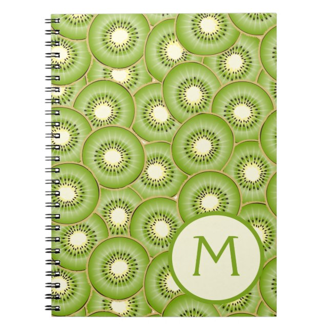 Kiwi Fruit Pattern Notebook (Front)