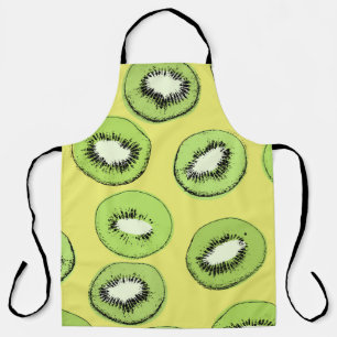 Kiwi fruit seamless pattern,background with kiwi s apron