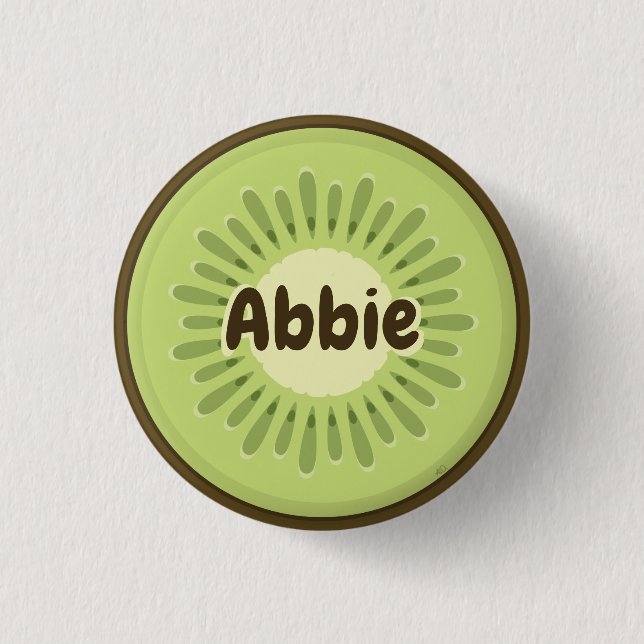 Kiwi Fruit Slice 3 Cm Round Badge (Front)