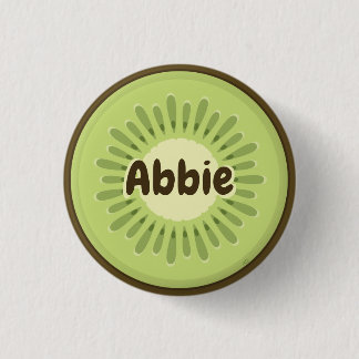 Kiwi Fruit Slice 3 Cm Round Badge