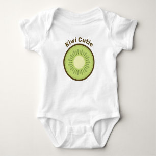 Kiwi Fruit Slice Baby Bodysuit