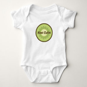 Kiwi Fruit Slice - "Kiwi Cutie" Baby Bodysuit