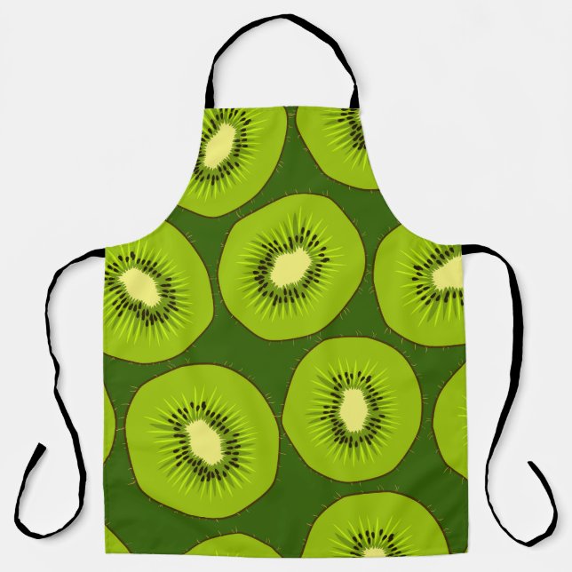 Kiwi fruit slices: dark green. apron (Front)