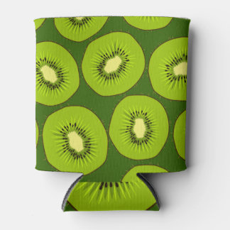 Kiwi fruit slices: dark green. can cooler