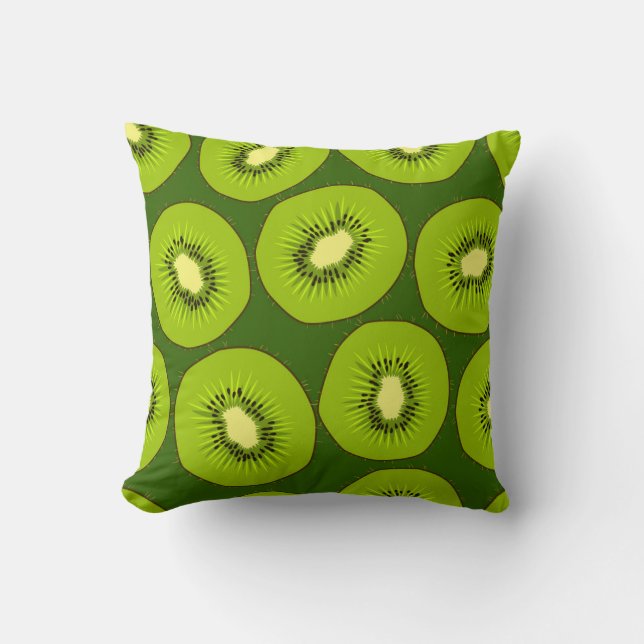 Kiwi fruit slices: dark green. cushion (Front)