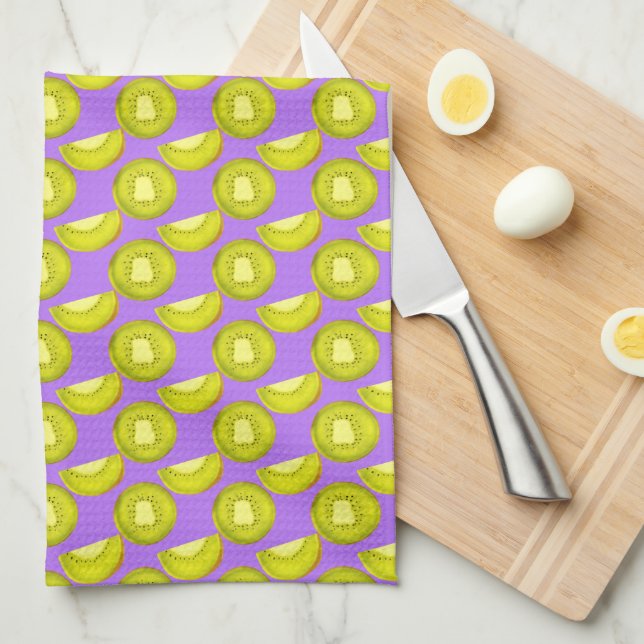 Kiwi Fruit Tea Towel (Quarter Fold)