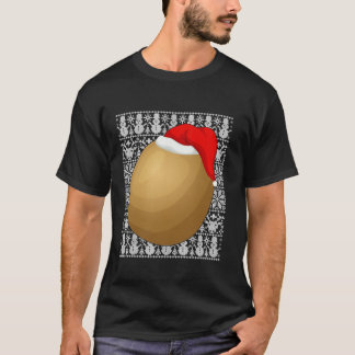Kiwi Fruit Wearing Santa Hat Men Women Kids Ugly C T-Shirt