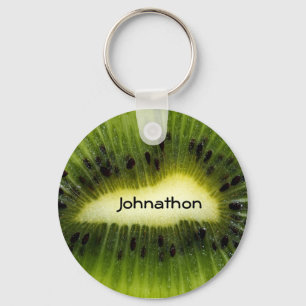 Kiwi Fruit With Name Key Ring