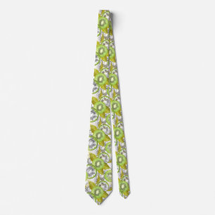 Kiwi, fruity, green and white, fresh, juicy, white tie