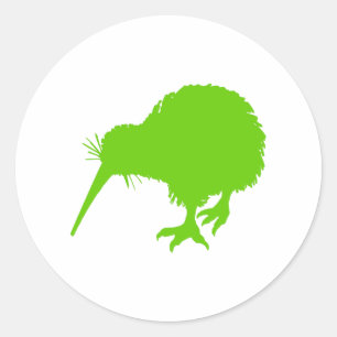 Kiwi Green Bird Classic Round Sticker