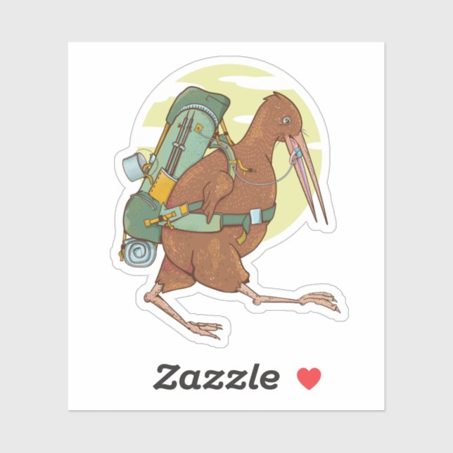 Kiwi hiking tramping (Sheet)