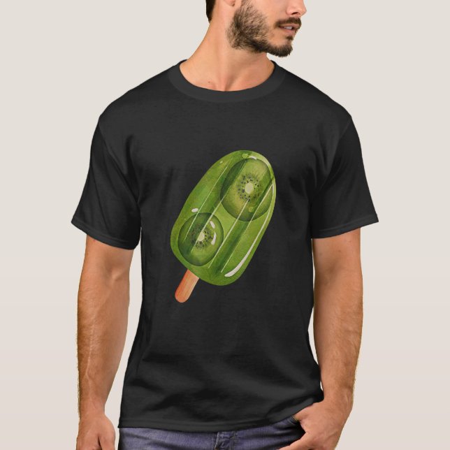 Kiwi Ice Cream Kiwi Love Fruits Kiwi Costume Cute  T-Shirt (Front)