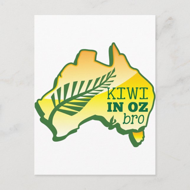 KIWI in OZ (Australia) BRO Postcard (Front)