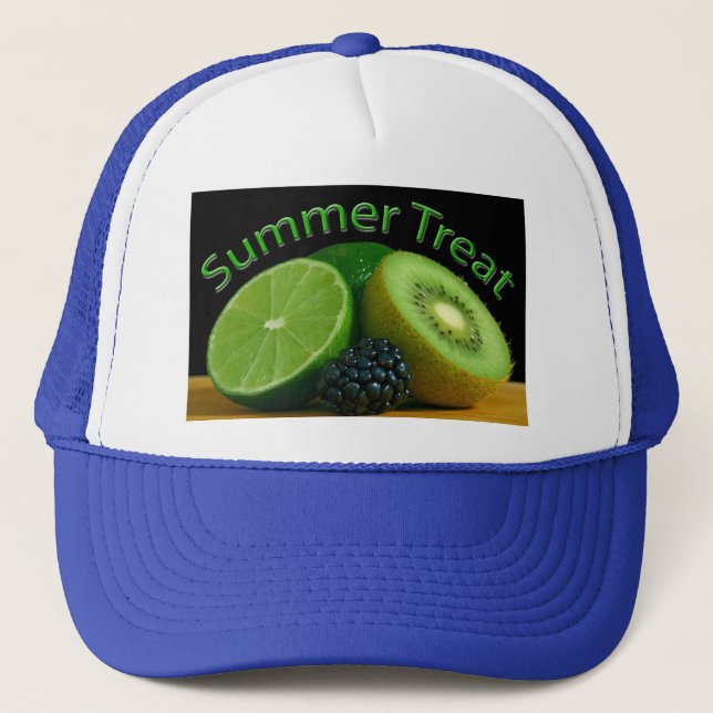 Kiwi Lime Summer Treat Trucker Hat (Front)