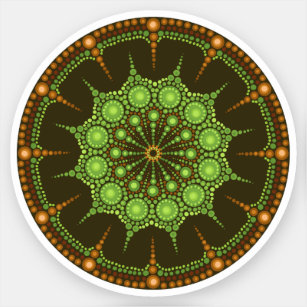 Kiwi Mandala Sticker