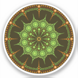 Kiwi Mandala Sticker