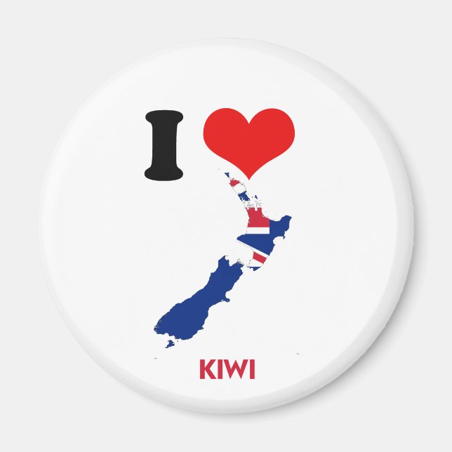 KIWI MAP MAGNET (Front)