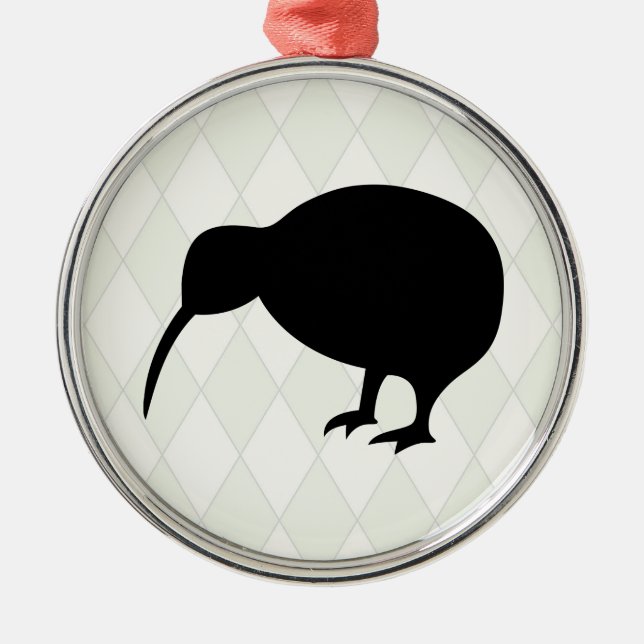 Kiwi Metal Tree Decoration (Front)
