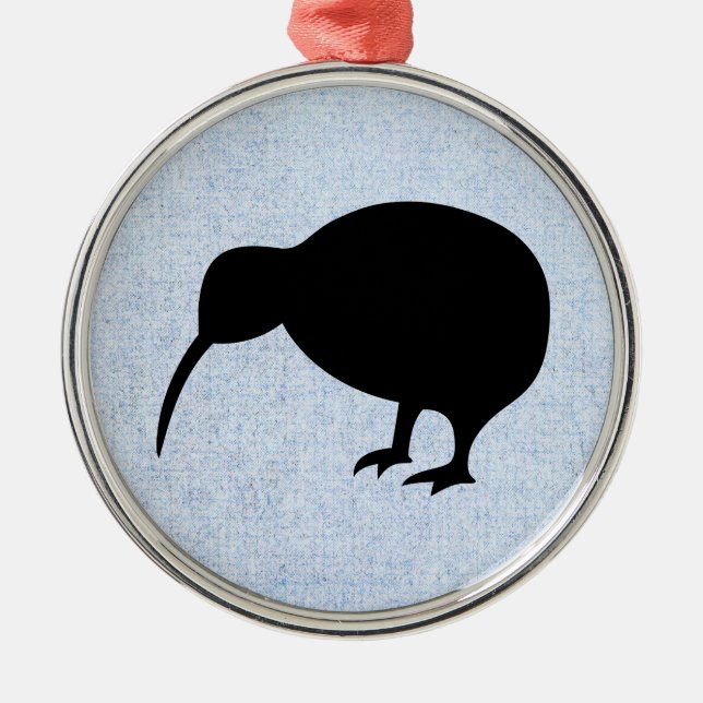 Kiwi Metal Tree Decoration (Front)