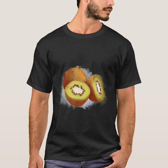Kiwi motif fruit kiwi T-Shirt (Front)