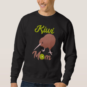 Kiwi Mum Kiwi Bird Fruit Mother Animal New Zealand Sweatshirt