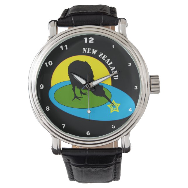 Kiwi - New Zealand Bird & Bro Fashion (Watch) Watch (Front)