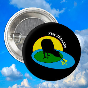 Kiwi - New Zealand Bird & Bro /travel buttons